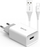 Karikues muri Vayox VA0051, 5V 2.1A, me kabllo Micro USB 1m, i bardhë