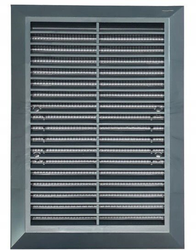 Grilë ventilimi Awenta T26AGR Classic, 140x210mm, plastikë, grafit