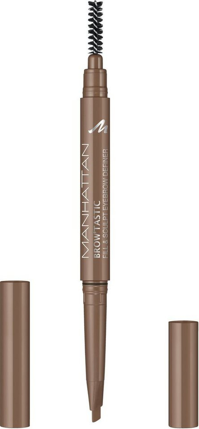 Laps për vetulla Manhattan Brow'Tastic Fill And Sculpt Definer, 002 Medium Brown