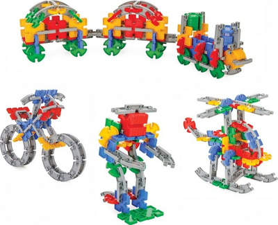 Lodër me kuba ndërtimi Woopie Construction Blocks, 512 copa, në kuti plastike, shumëngjyrëshe