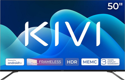 TV Kivi 50U730QB, 50", 4K Smart Android TV, i zi
