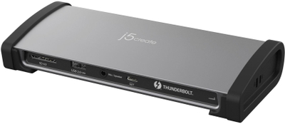 Docking station J5create JTD562 FN, Thunderbolt 4, deri 8K, gri