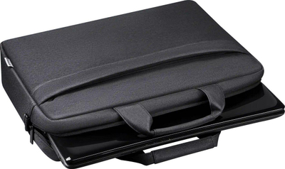 Çantë laptopi Firm 15.6", me xhep me zinxhir, e zezë