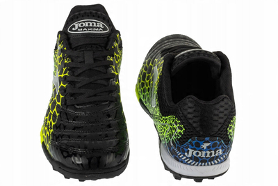 Këpucë futbolli Joma Maxima 2531 TF, turf, lëkurë sintetike, numër 44, të zeza