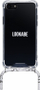 Këllëf me varg Lookabe Necklace Case, për iPhone 8/7, TPU transparent, dizajn snake, i bardhë