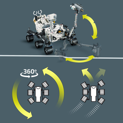 Lodër konstruktore LEGO Technic NASA Mars Rover Perseverance 42158, set për me ndërtu, për kalamaj 10+