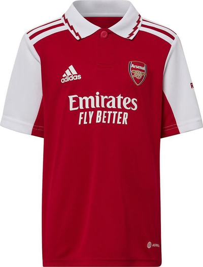 Fanellë futbolli adidas Arsenal Home Mini Jr HA5346, për fëmijë, poliestër, e kuqe
