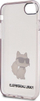 Mbajtëse telefoni Karl Lagerfeld KLHCI8HNCHTCP, për iPhone SE 2022 SE 2020 8 7, hardcase, rozë