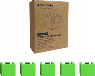Kapak silikoni për hotend AnkerMake M5, set me 5 copë, deri në 260°C, jeshil