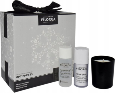 Set për kujdesin e syve Filorga Optim-Eyes, krem konturi 3 në 1 edhe solucion micelar