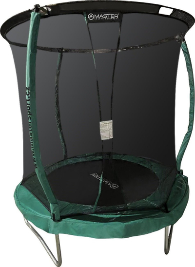 Trampolinë Master Fun 183 cm, rrjetë e brendshme, çelik i galvanizuar, blu