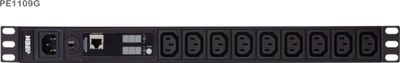 Shirit energjie rack Aten PE1109G, PDU 1U, 9 dalje, i zi