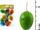 Vezë dekorative plastike MFP, 4 cm, set 12 copë, shumëngjyrëshe