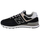 Atlete New Balance ML574EVB, lëkurë ekologjike, shollë gome, ngjyrë e zezë