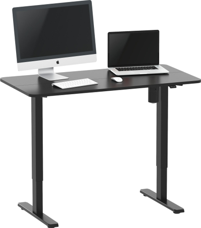 Tavolinë elektrike sit stand Equip 650812 ERGO, 120 x 60 cm, e zezë