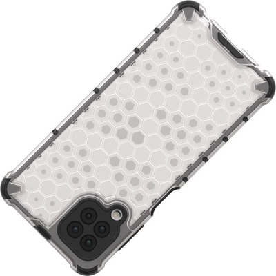 Kapak mbrojtës Hurtel Honeycomb për Samsung Galaxy A22 4G, xhel TPU, i zi