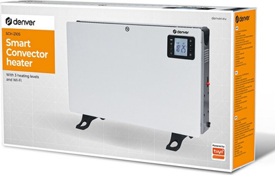 Ngrohës konvektor Denver SCH-2105, 2000W, WLAN Tuya, i bardhë