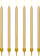 Qirinj ditëlindjeje Smooth Golden, 12 copë, 12.5 cm, ngjyrë ari metalike