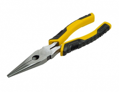 Pincë me majë të hollë Stanley Control-Grip, 150 mm, e zezë