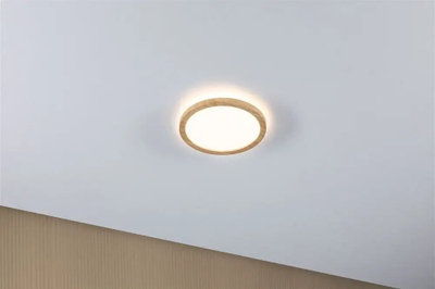 Panel tavani LED Paulmann Atria Shine, 11.2W, 19cm, me pamje dru natyral