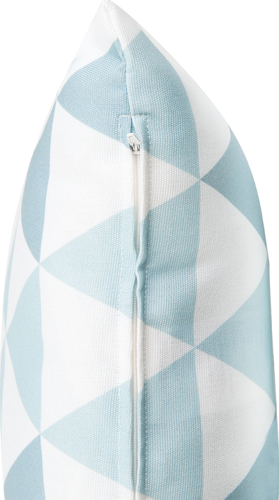 Set jastëkësh kopshti TRIFOS, 2 copë, 40x40 cm, gjeometrik blu