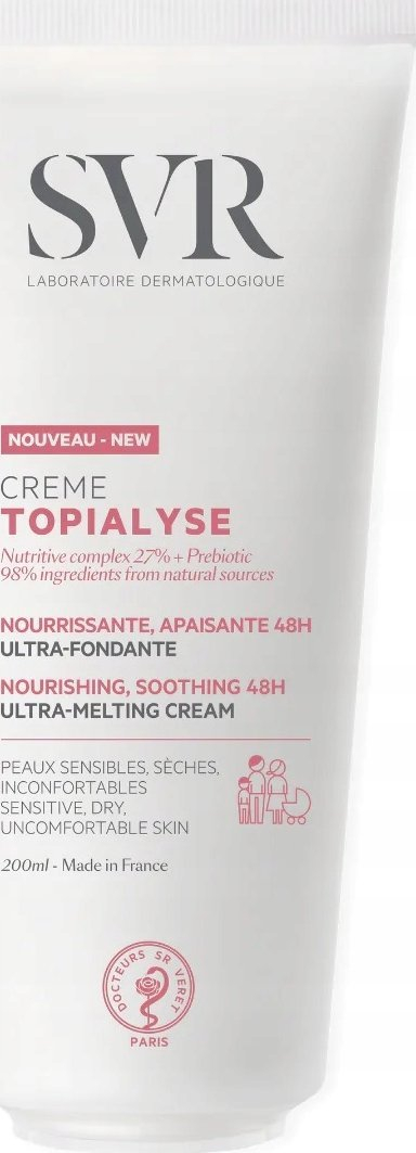 Krem trupi SVR Topialyse, 200 ml, për lëkurë shumë të thatë