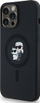 Mbrojtëse telefoni Karl Lagerfeld Karl &amp; Choupette MagSafe, për iPhone 13 Pro Max, silikon, e zezë