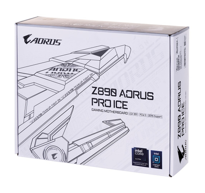 Pllakë amë Gigabyte Z890 Aorus Pro Ice, DDR5, PCIe 5.0, e bardhë