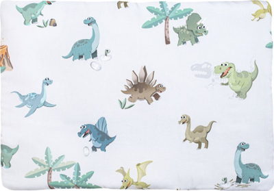 Set shtrati për bebe me muslin pambuku, 80x100cm, me dinozaur shumëngjyrësh