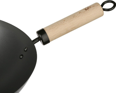 Tigan wok 5Five Non Stick, 35 cm, çelik, me dorezë druri
