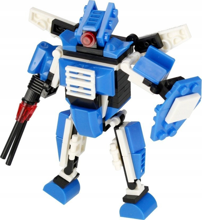 Blloqe ndërtimi ALLEBLOX Robot, 105 copa, blu