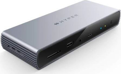 Dock Thunderbolt 4 HyperDrive HDTB4D EU, 96W, 2.5Gb Ethernet, gri