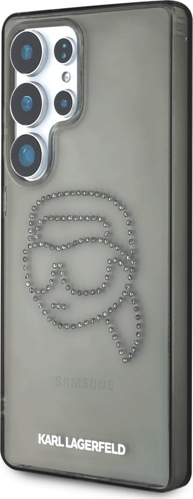 Maskë telefoni Karl Lagerfeld për Samsung S25 Ultra KLHCS25LHKHDCELK, dizajn K Head, e zezë