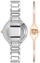 Set orë dhe byzylyk për femra Nine West NW/2781RTST, të argjendtë/artë