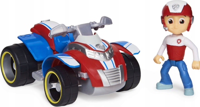 Lodër figurë PAW Patrol Ryder me ATV, për kalamaj 3+, kuqe e kaltër