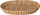 Shportë ovale Home&Styling, 41 x 31 x 6 cm, hithër uji, ngjyrë natyrale
