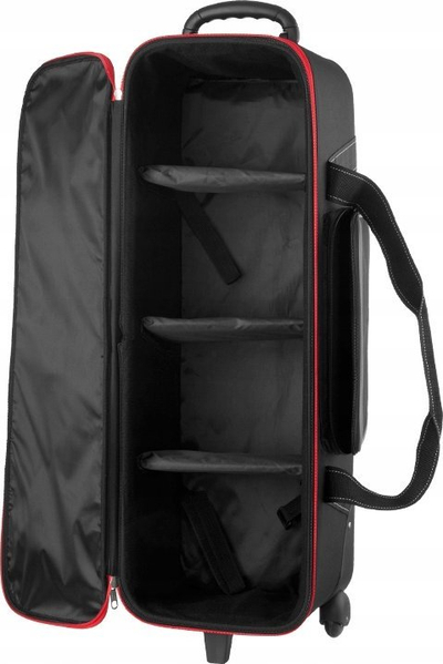 Çantë Freepower LUNC1 për tripod edhe aksesorë, me rrota, najlon i zi