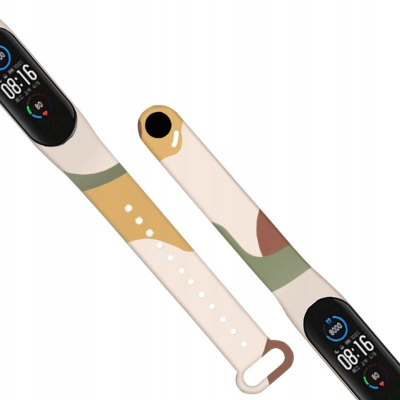 Rrip ore Hurtel Moro për Xiaomi Mi Band 6 Mi Band 5, silikon, dizajn kamuflazh, shumëngjyrësh