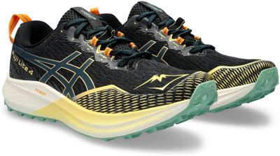 Патики за трејл трчање Asics Fuji Lite 4, дишливо мрежесто горниште, ѓон со добро прилепување, црно зелени