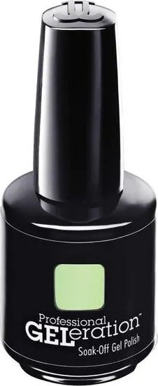 Llak gjysmë-permanent për thonj Jessica GELeration GEL-657 Viva La Lime Lights, 15ml, jeshile me shkëlqim
