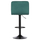 Stol bar HM DIANA HM202.43, rrotullues, kadife, jeshile cypress