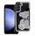 Телефонска маска Teddy Bear за Samsung S25, дизајн мече, сребрена