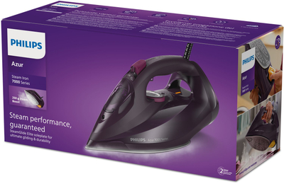 Hekur me avull Philips DST7061/30, 3000W, avull i vazhdueshëm, blu
