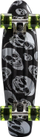 Skateboard Meteor Multicolor Skulls 22607, plastik, rrota poliuretani, i zi