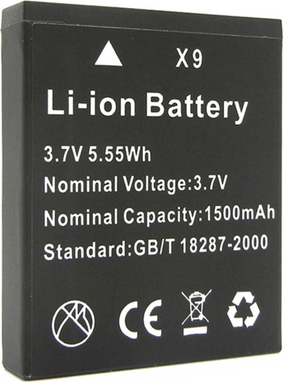 Bateri kamerë Easypix Aquapix W3048, 3.7V, 1500mAh, e zezë