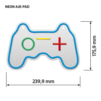 Lampë muri dhe tavani Activejet AJE Neon Pad, LED RGB, USB, shumëngjyrëshe