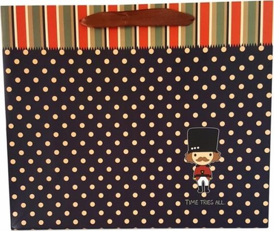 Qese dhuratash JU-PITER, letër, 31x26x12cm, me shumë ngjyra
