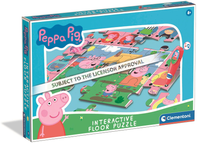 Puzzle dyshemeje interaktiv Peppa Pig, 24 pjesë, me stilolaps elektronik