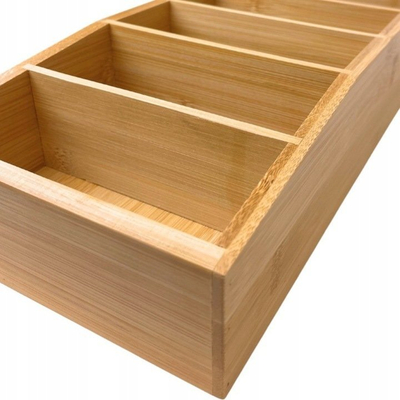 Rrafsh bambuje për erëza Bamboo Spice Rack, 36x14 cm, bambu, kafe natyrale