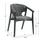 Kolltuk ngrënieje Yeger 62,5x60x79Hcm (HM9995.01), zezë/ gri